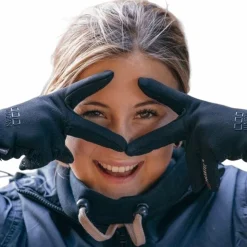 Online Jump'In - Gants d'équitation Polartec Noir