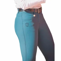 Jump'In - Pantalon d'équitation femme Super X lagon Bleu Discount