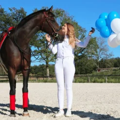 Outlet Jump'In - Pantalon d'équitation enfant unisexe Sacha Blanc