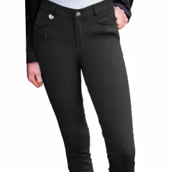 Hot Jump'In - Pantalon d'équitation junior mixte Sacha Noir