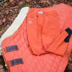 Jump'In - Pantalon d'équitation femme Super X safran Orange New