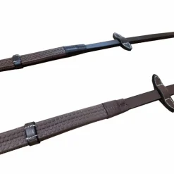 Jump'In - Rênes caoutchouc à arrêtoirs One Noisette Marron Best