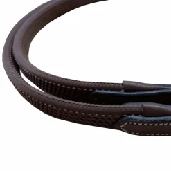 New Jump'In - Rênes caoutchouc fines One Havane Marron