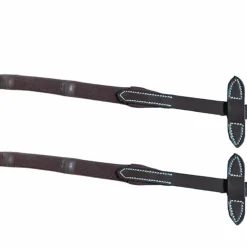 Jump'In - Rênes en caoutchouc avec 7 stoppers 1/2 collection One havane Marron Best