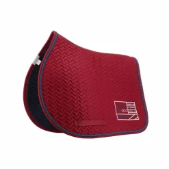 Sale Jump'In - Tapis de selle Show One / marine Bordeaux