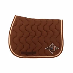 Jump'In - Tapis de selle taupe/ champagne/ marine Marron