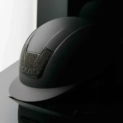 Kask - Casque d'équitation Kooki Lady Crystals Carpet matt Noir Outlet
