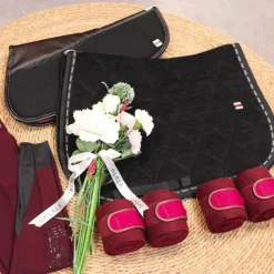 Kentucky Horsewear - Bandes de polo (x4) Bordeaux Clearance