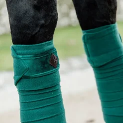 New Kentucky Horsewear - Bandes de polo velvet foncé (x4) Vert