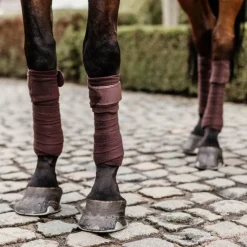 Kentucky Horsewear - Bandes de polo brun (x4) Marron Outlet