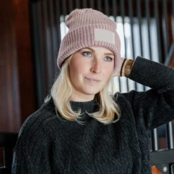 Kentucky Horsewear - Bonnet Rubber logo vieux Rose