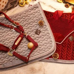 Best Kentucky Horsewear - Bonnet Wellington velvet Bordeaux