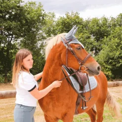 Sale Kentucky Horsewear - Bonnet Wellington velvet ciel Bleu