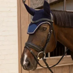 Online Kentucky Horsewear - Bonnet pour chevaux Wellington Velvet dark navy Marine