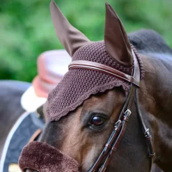 Clearance Kentucky Horsewear - Bonnet anti-mouches Marron