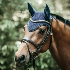 Discount Kentucky Horsewear - Bonnet long Stone & Pearl Marine