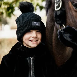 Kentucky Horsewear - Bonnet pompom noir