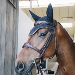 Kentucky Horsewear - Bonnet Wellington cuir combi Anti-bruits Marine Sale