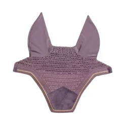 New Kentucky Horsewear - Bonnet pour chevaux anti-bruits Wellington Velvet Violet