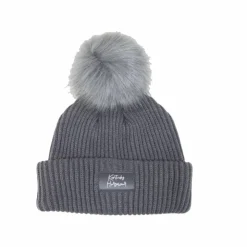 Kentucky Horsewear - Bonnet pompom gris Outlet