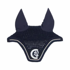 Kentucky Horsewear - Bonnet anti-mouches Wellington 3D Logo corde Marine