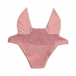 Kentucky Horsewear - Bonnet pour chevaux anti-bruits Wellington Velvet vieux Rose Discount