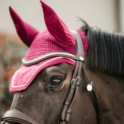 Discount Kentucky Horsewear - Bonnet Wellington velvet fuchsia Rose