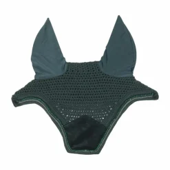 Best Kentucky Horsewear - Bonnet Wellington Velvet pearls sapin Vert