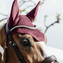 New Kentucky Horsewear - Bonnet anti-mouche Wellington Bordeaux