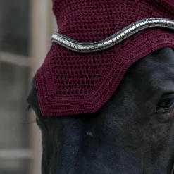 Kentucky Horsewear - Bonnet anti-mouche Wellington anti-bruit Bordeaux New