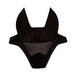 Kentucky Horsewear - Bonnet pour chevaux anti-bruits Wellington Velvet Pearls Noir Sale