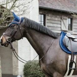 Discount Kentucky Horsewear - Bonnet Wellington basic velvet Marine