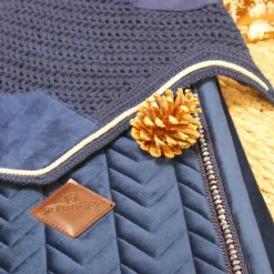 Discount Kentucky Horsewear - Bonnet Wellington basic velvet Marine