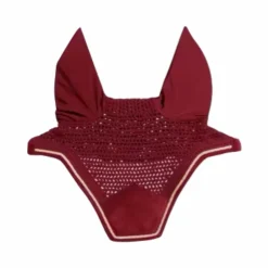 Kentucky Horsewear - Bonnet pour chevaux anti-bruits Wellington Velvet fuschia Rose Discount