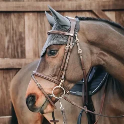 New Kentucky Horsewear - Bonnet Long stone & Pearl anti-bruits gris