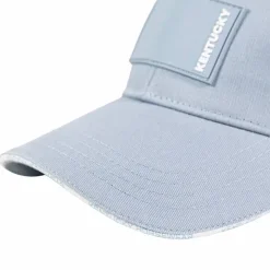 Kentucky Horsewear - Casquette Rubber logo clair Bleu Hot