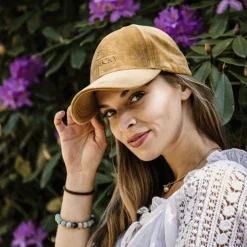 Kentucky Horsewear - Casquette Velvet moutarde Jaune Hot