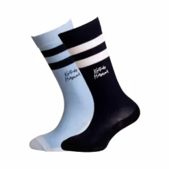 Outlet Kentucky Horsewear - Chaussettes d'équitation enfant x2 / light blue Marine