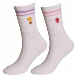 New Kentucky Horsewear - Chaussettes d'équitation Ribbon/ cup x2 Blanc