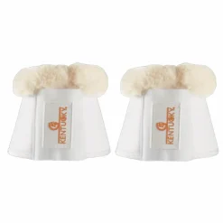 Kentucky Horsewear - Cloches chevaux cuir et mouton Blanc Clearance