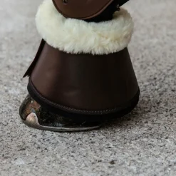 Kentucky Horsewear - Cloches chevaux cuir et mouton /naturel Marron Online