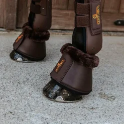 Kentucky Horsewear - Cloches chevaux cuir et mouton / Marron New