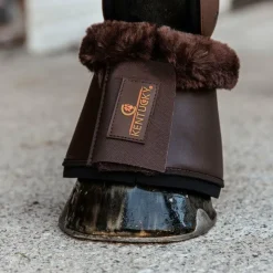 Kentucky Horsewear - Cloches chevaux cuir et mouton / Marron New