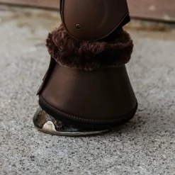 Kentucky Horsewear - Cloches chevaux cuir et mouton / Marron New