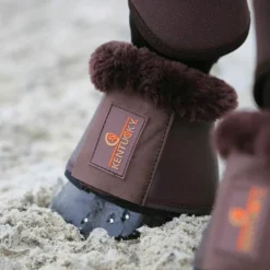 Kentucky Horsewear - Cloches chevaux cuir et mouton / Marron New