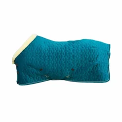Kentucky Horsewear - Couverture de présentation velvet émeraude 160g Bleu