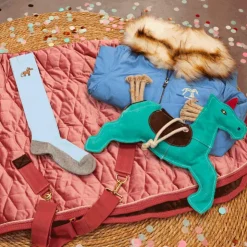 New Kentucky Horsewear - Couverture de présentation velvet vieux pour minis 160g Rose