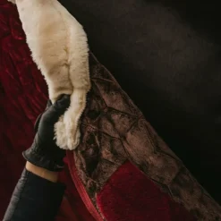 Discount Kentucky Horsewear - Couverture de présentation velvet pour minis 160g Bordeaux