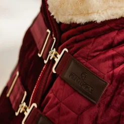 Discount Kentucky Horsewear - Couverture de présentation velvet pour minis 160g Bordeaux