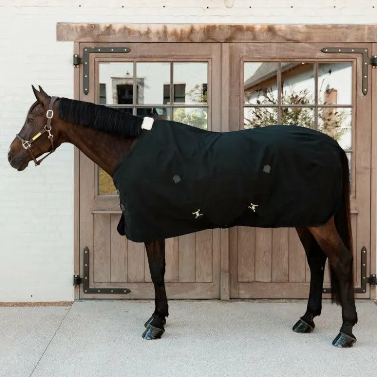 New Kentucky Horsewear - Couverture de box et d'extérieur Canvas Noir